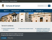 Tablet Screenshot of comune.cameri.no.it